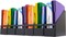 IRIS USA Letter/Legal File Metal Magazine File Holders, Black - 6Pack